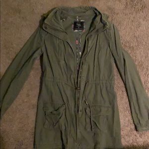 cargo jacket in olive green